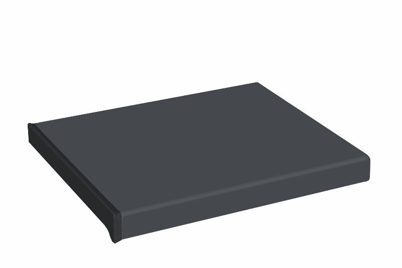 Подоконник MOELLER LD-S 30 «Графит Антрацит Лайт», матовый, 100 мм (10 см) — фото 3